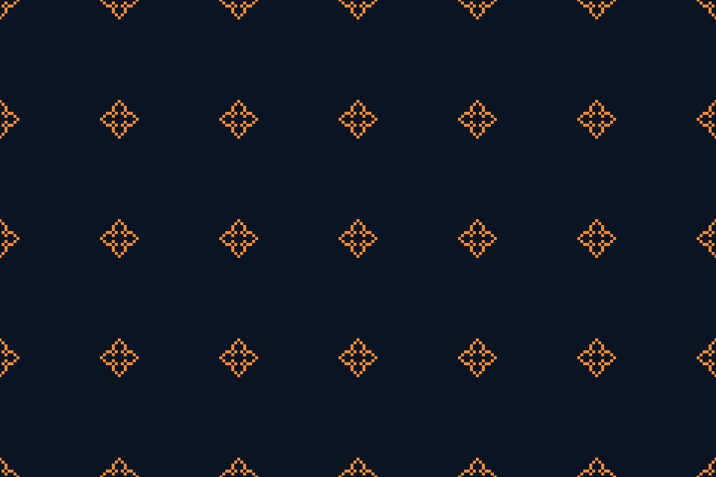 tradicional étnico motivos ikat geométrico tecido padronizar Cruz ponto.ikat bordado étnico oriental pixel marinha azul fundo. resumo,vetor,ilustração. textura, lenço, decoração, papel de parede. vetor