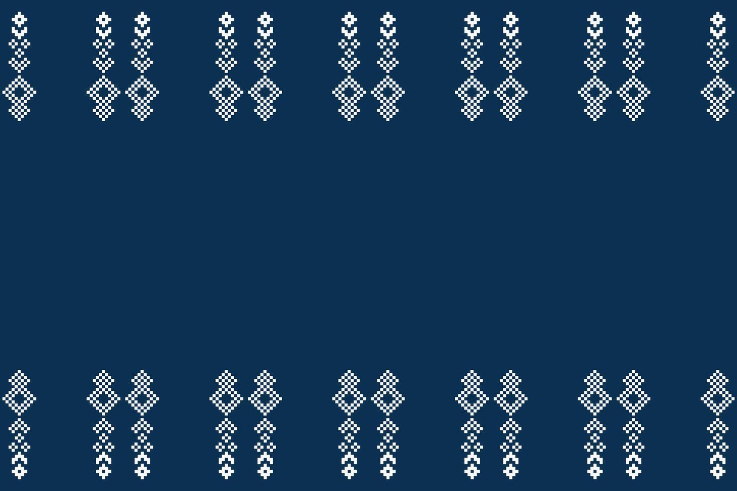 tradicional étnico motivos ikat geométrico tecido padronizar Cruz ponto.ikat bordado étnico oriental pixel marinha azul fundo. resumo,vetor,ilustração. textura, lenço, decoração, papel de parede. vetor