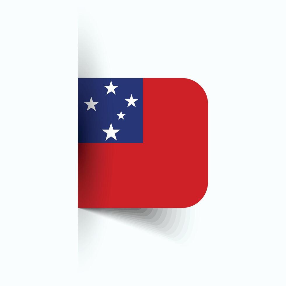 samoa nacional bandeira, samoa nacional dia, eps10. samoa bandeira vetor ícone