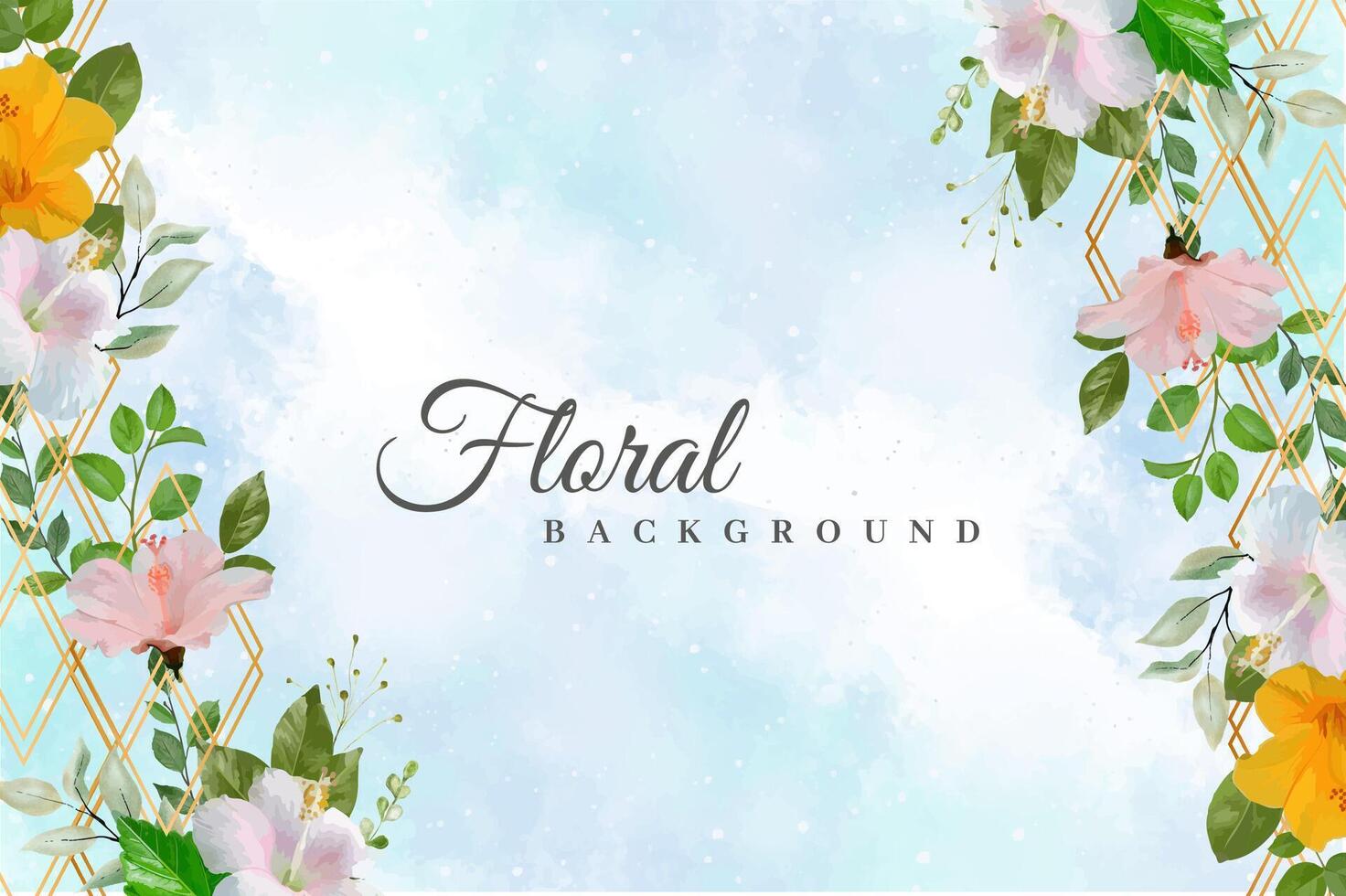 lindo modelo de cartão de convite de casamento floral vetor