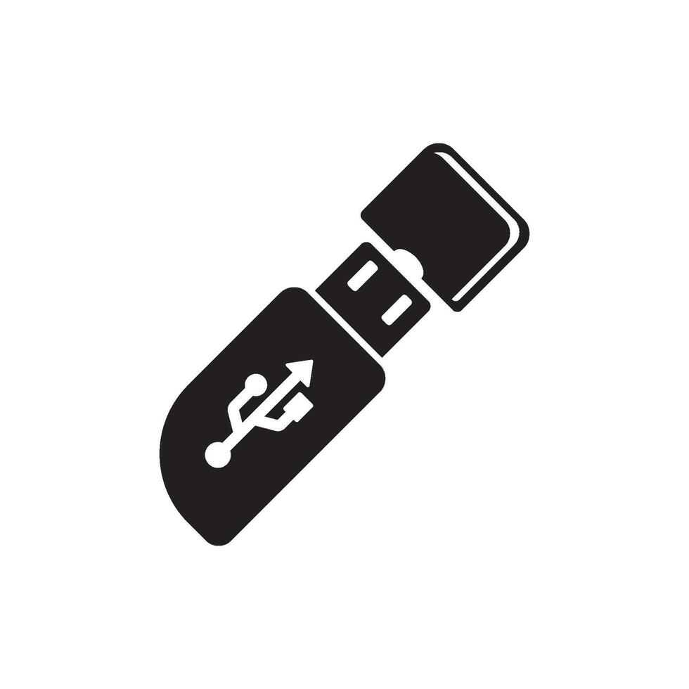 modelo de vetor de logotipo de transferência de dados usb