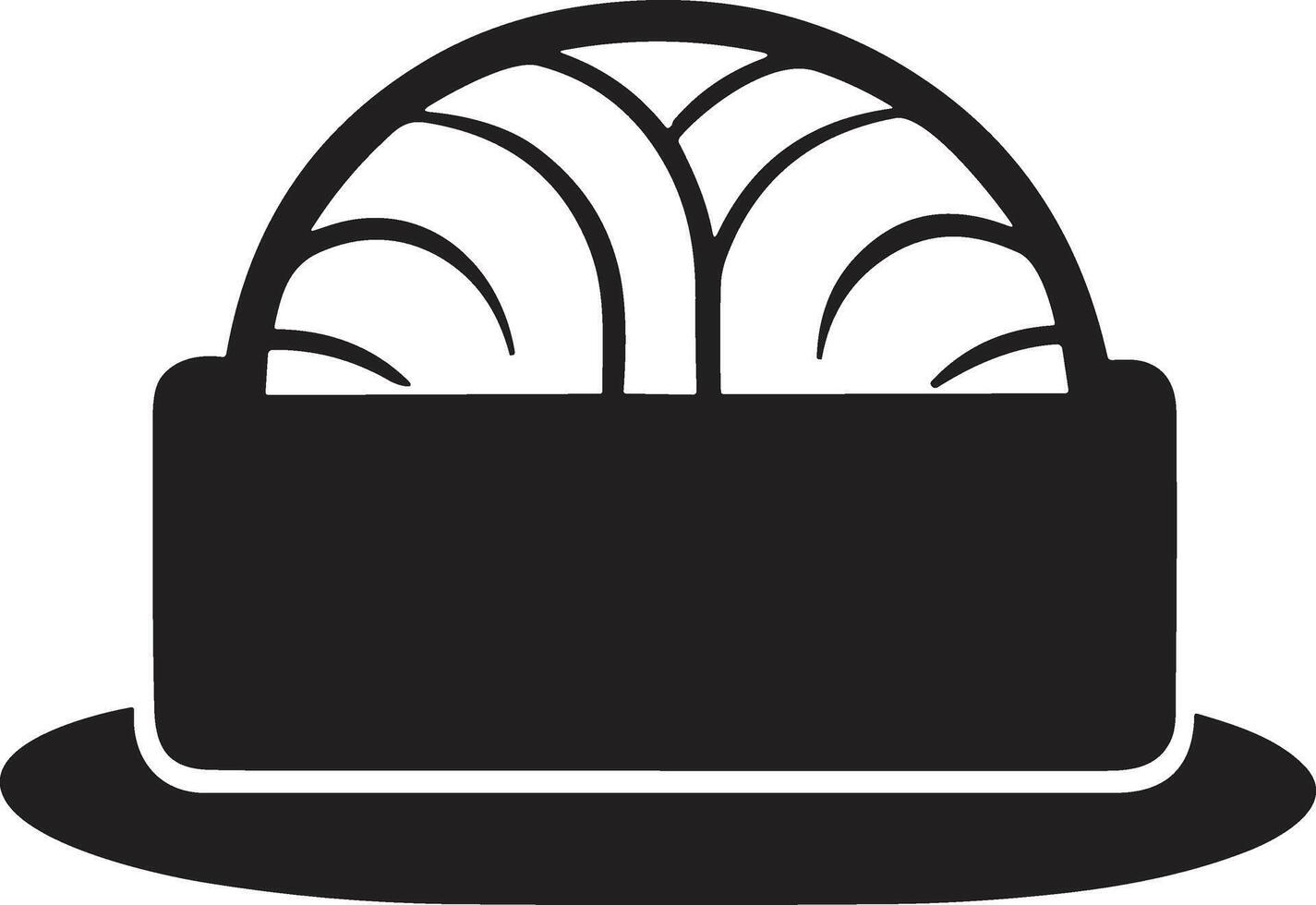 Sushi logotipo ou crachá dentro vintage estilo vetor