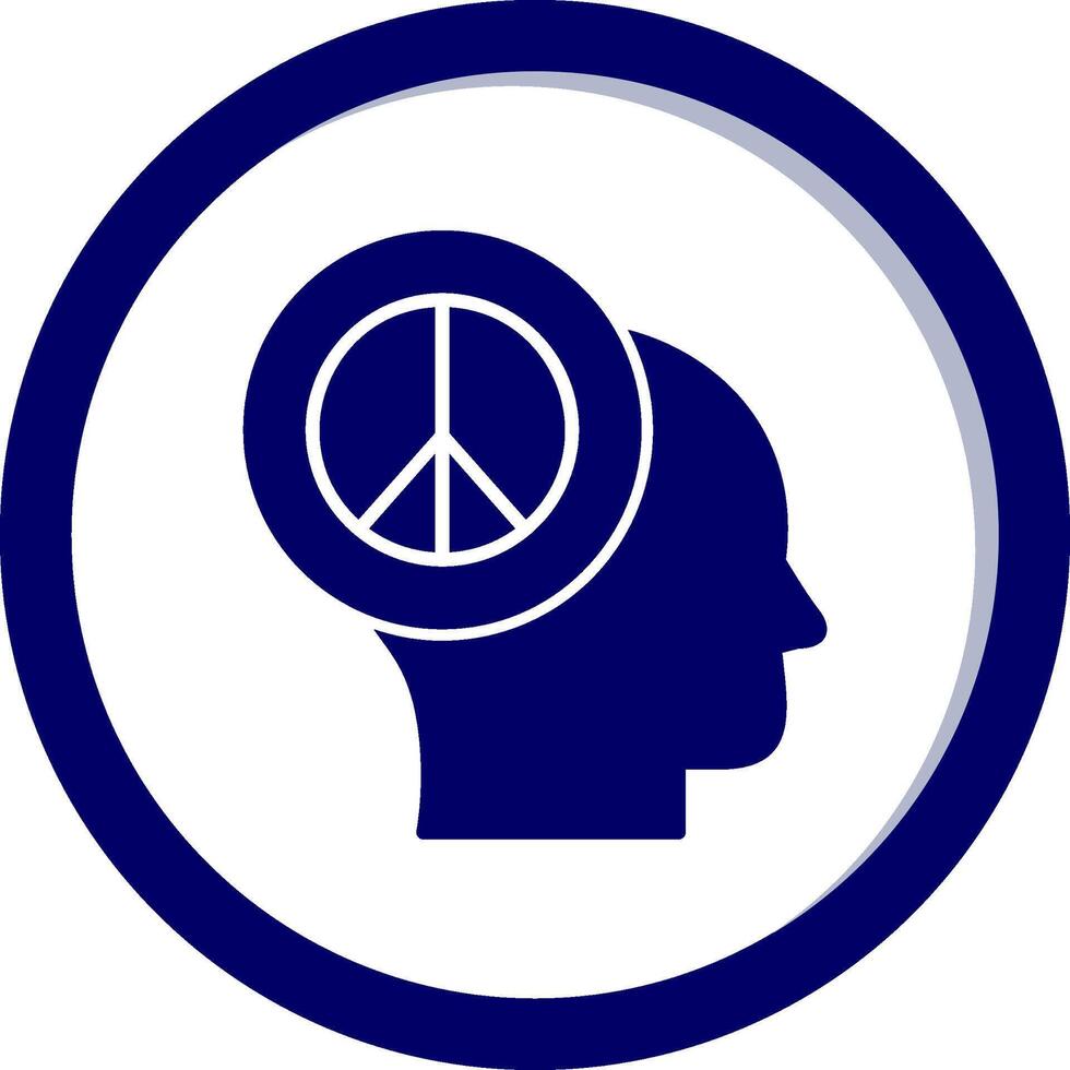 Paz do mente vetor ícone