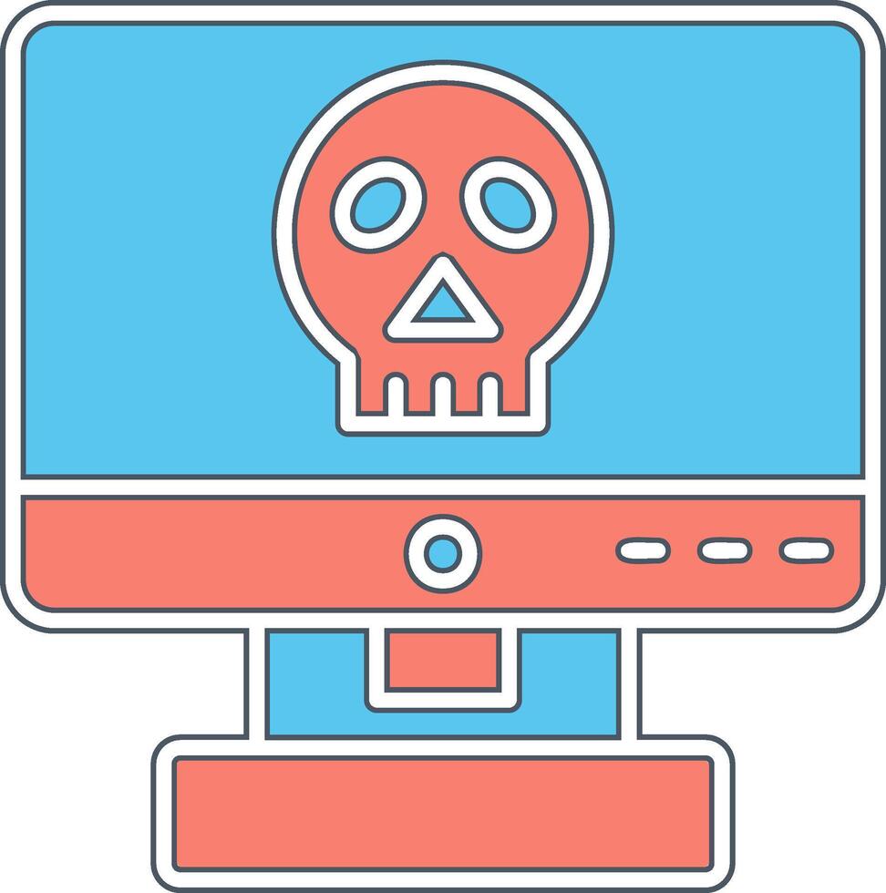 ícone de vetor de hacking de computador