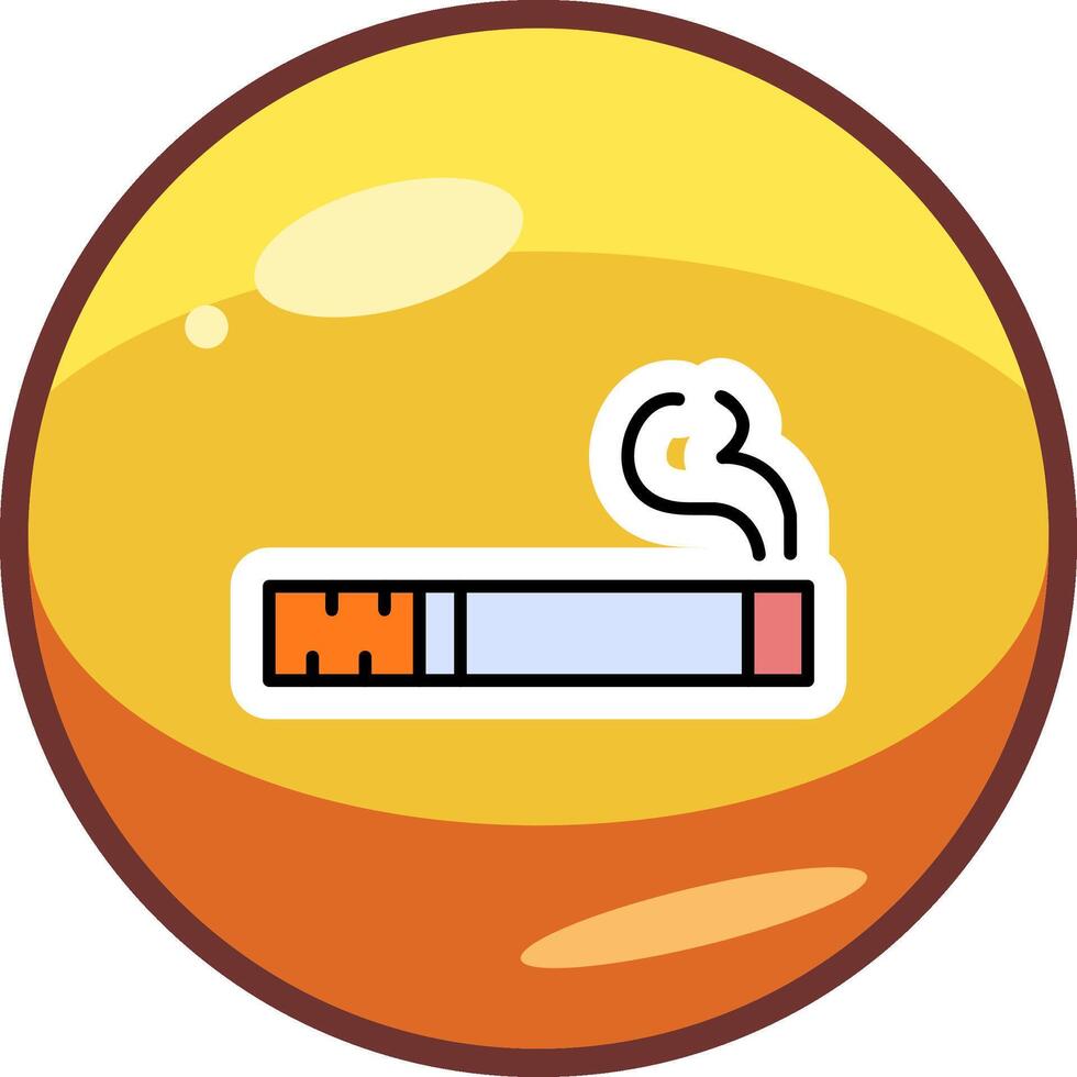 ícone de vetor de cigarro