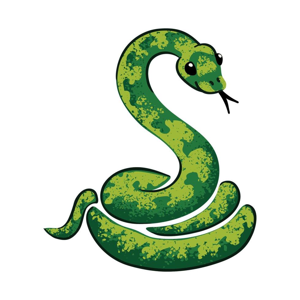 serpente colorida ilustração vetor