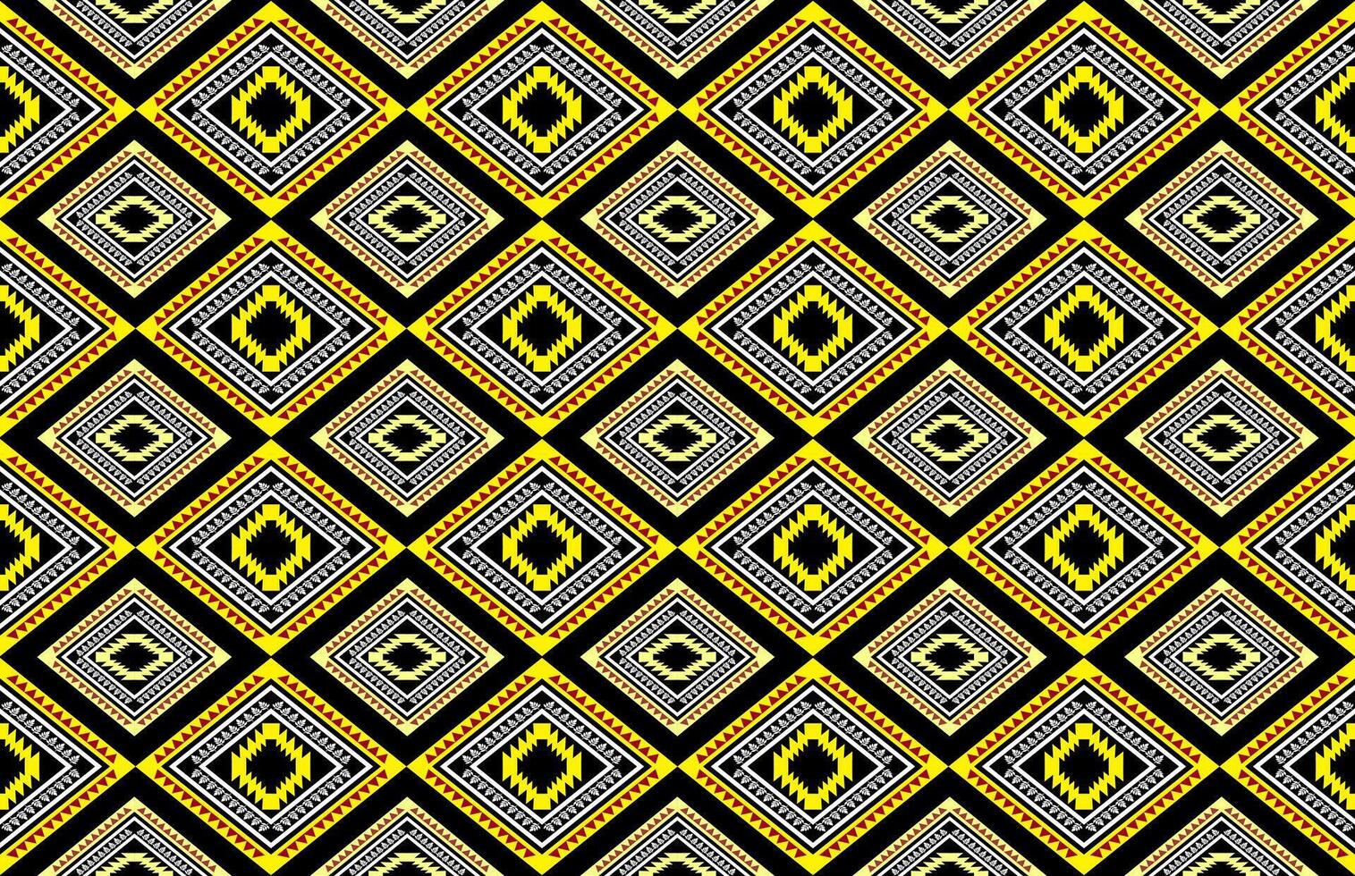 tribal tradicional tecido batik étnico. ikat desatado padronizar geométrico recorrente. bordado, papel de parede, invólucro, moda, tapete, roupas. Preto e branco vetor