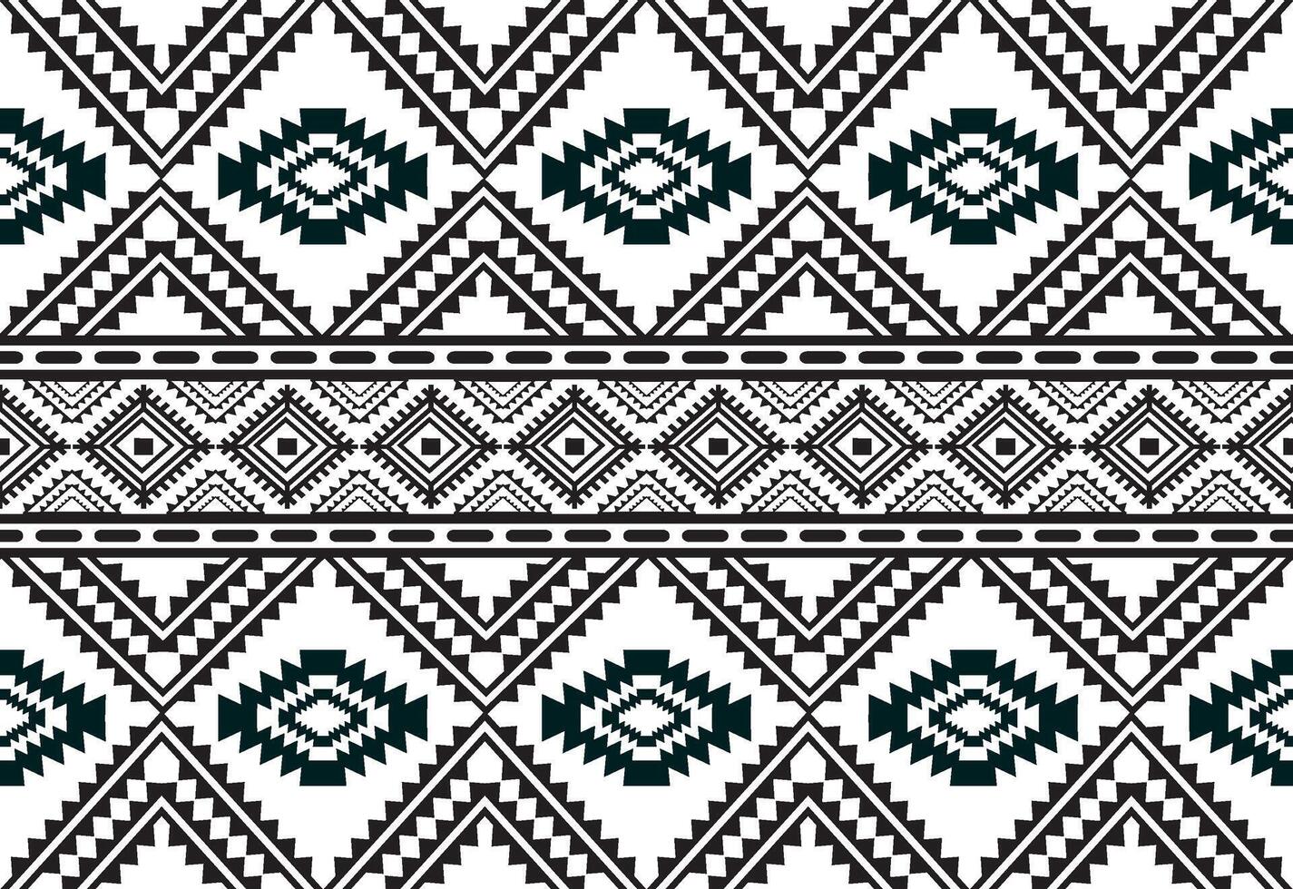 tribal tradicional tecido batik étnico. ikat desatado padronizar folhas geométrico recorrente Projeto para papel de parede, invólucro, moda, tapete, roupas. Preto e branco vetor