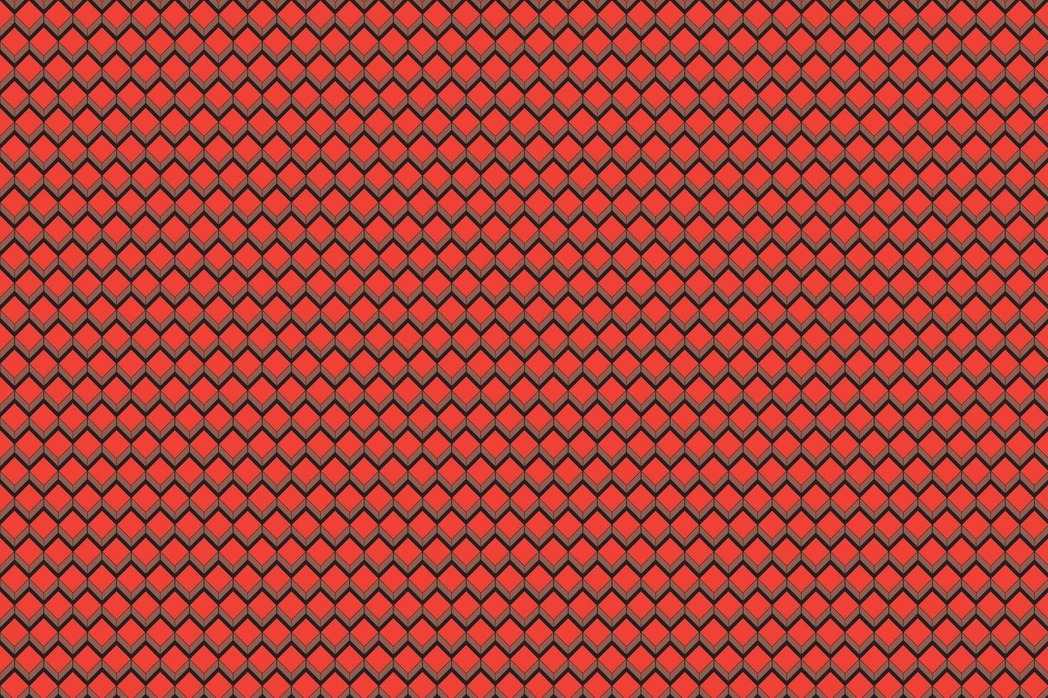 ilustração do a vermelho quadrado padronizar em Preto fundo. vetor