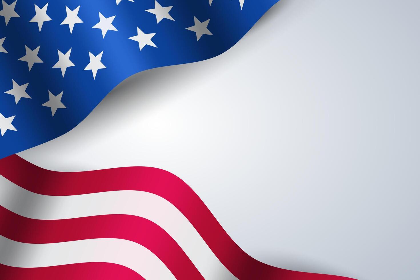 a bandeira do a Unidos estados do América. acenando americano nacional bandeira fundo com cópia de espaço. vetor