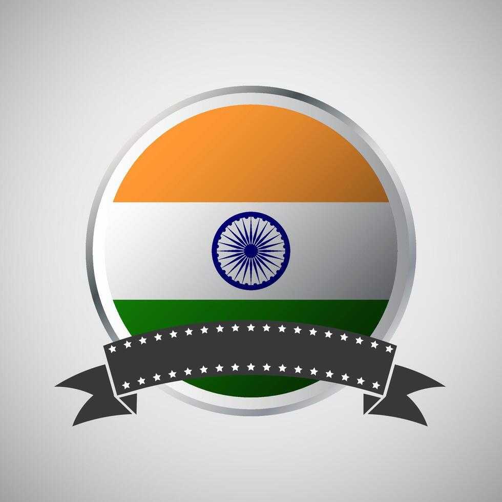 vetor Índia volta bandeira bandeira vetor ilustração