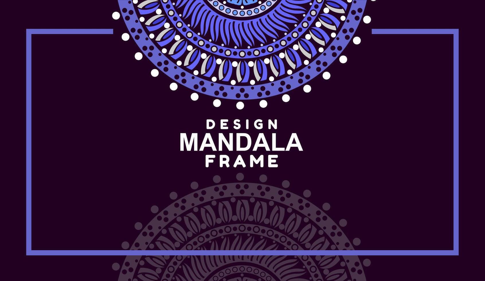 fundo com mandala quadro, Armação livre vetor