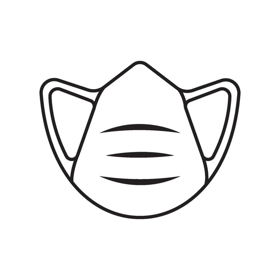 ícone de máscara médica vetor