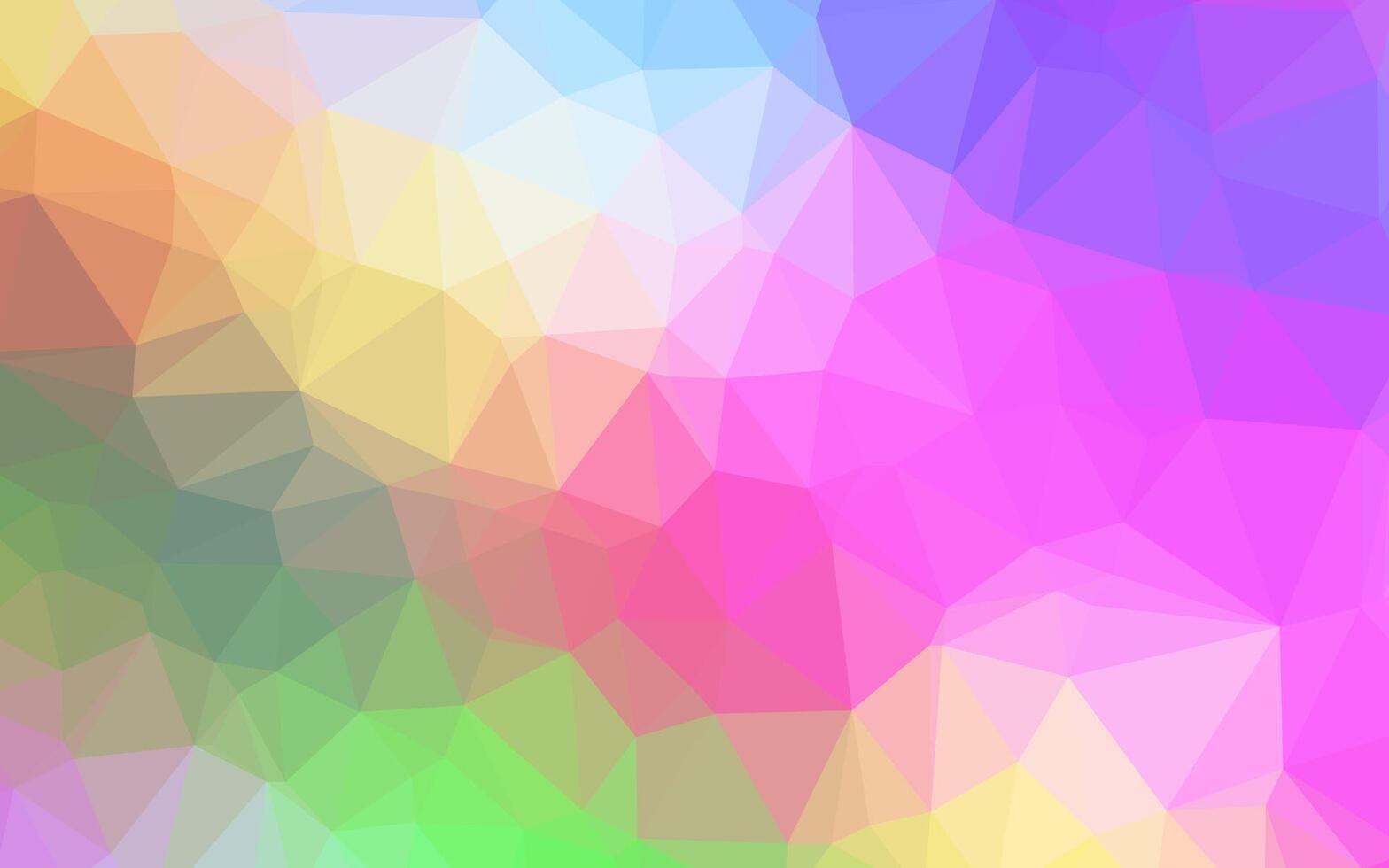 luz multicolor, textura de baixo poli do vetor do arco-íris.