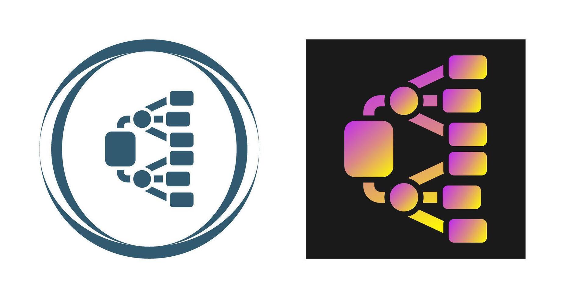 rede diagrama vetor ícone