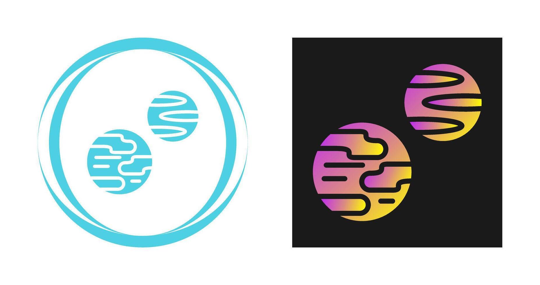 ícone de vetor de planetas