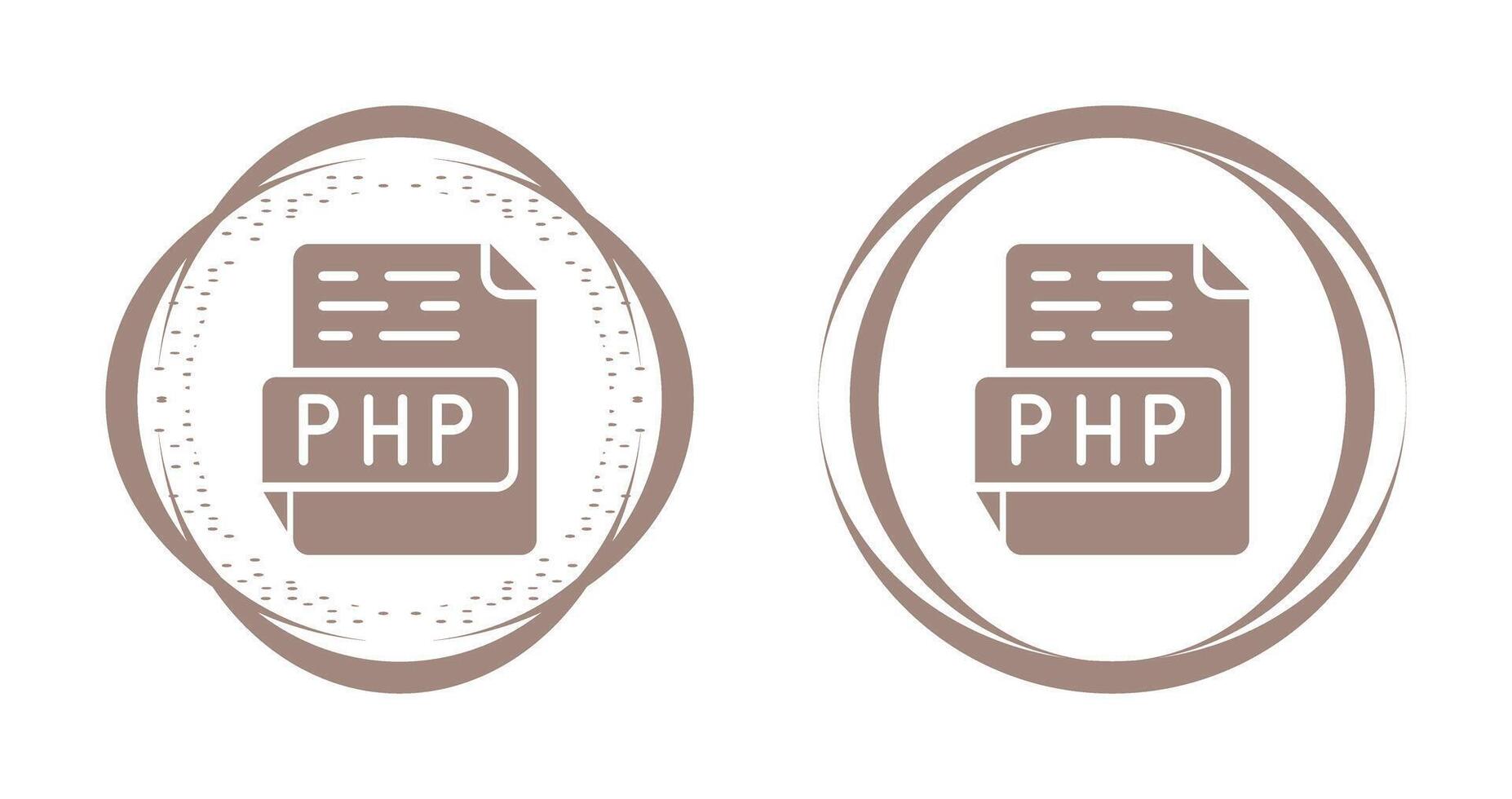 ícone do vetor php