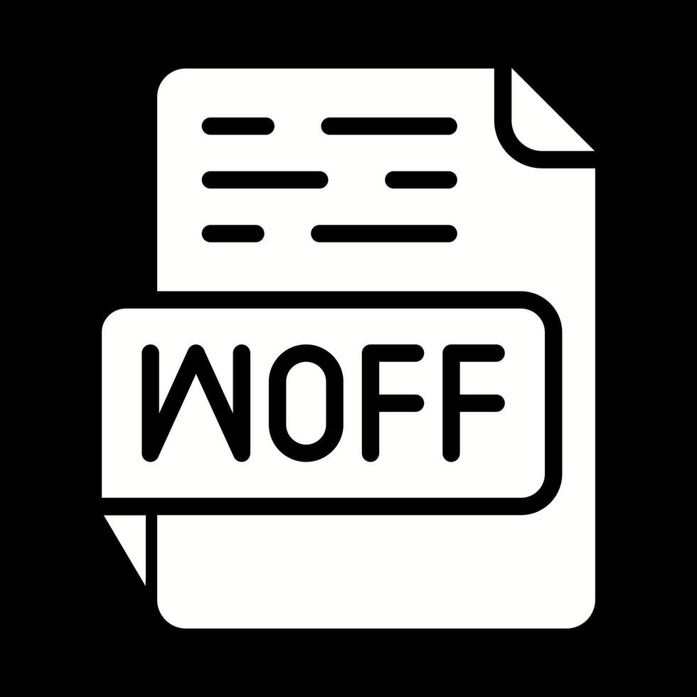 woff vetor ícone