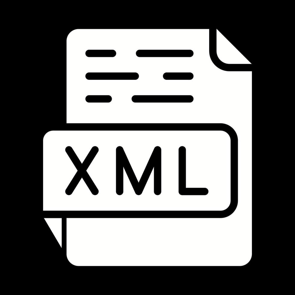 ícone de vetor xml