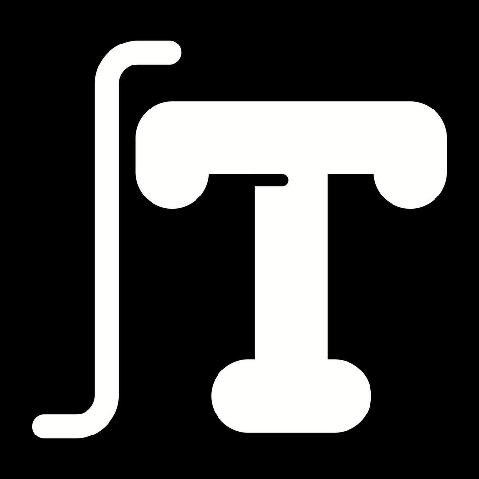 ícone de vetor de tipografia