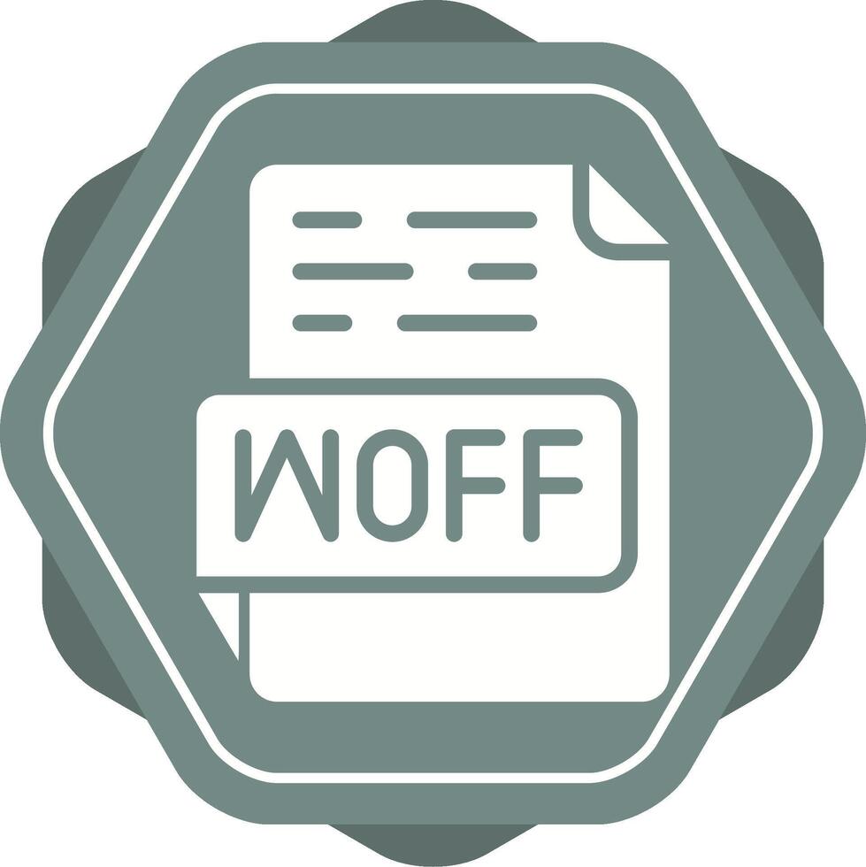 woff vetor ícone