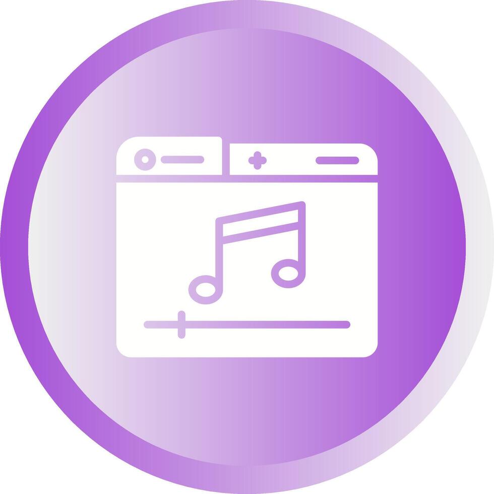 ícone de vetor de player de música