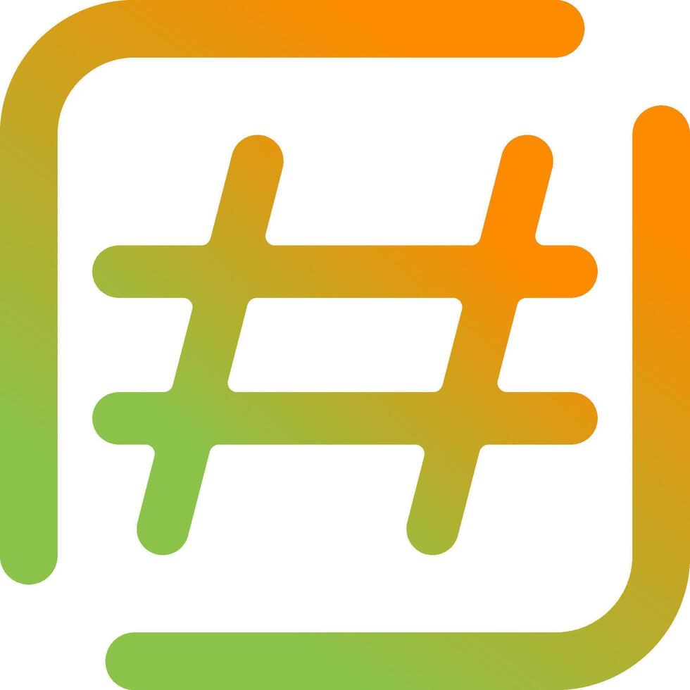 ícone de vetor de hashtag