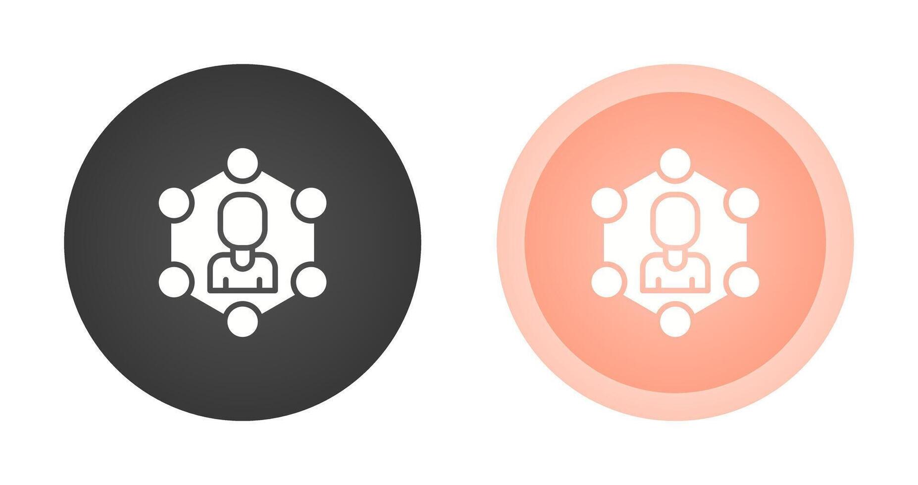 rede segmentação vetor ícone
