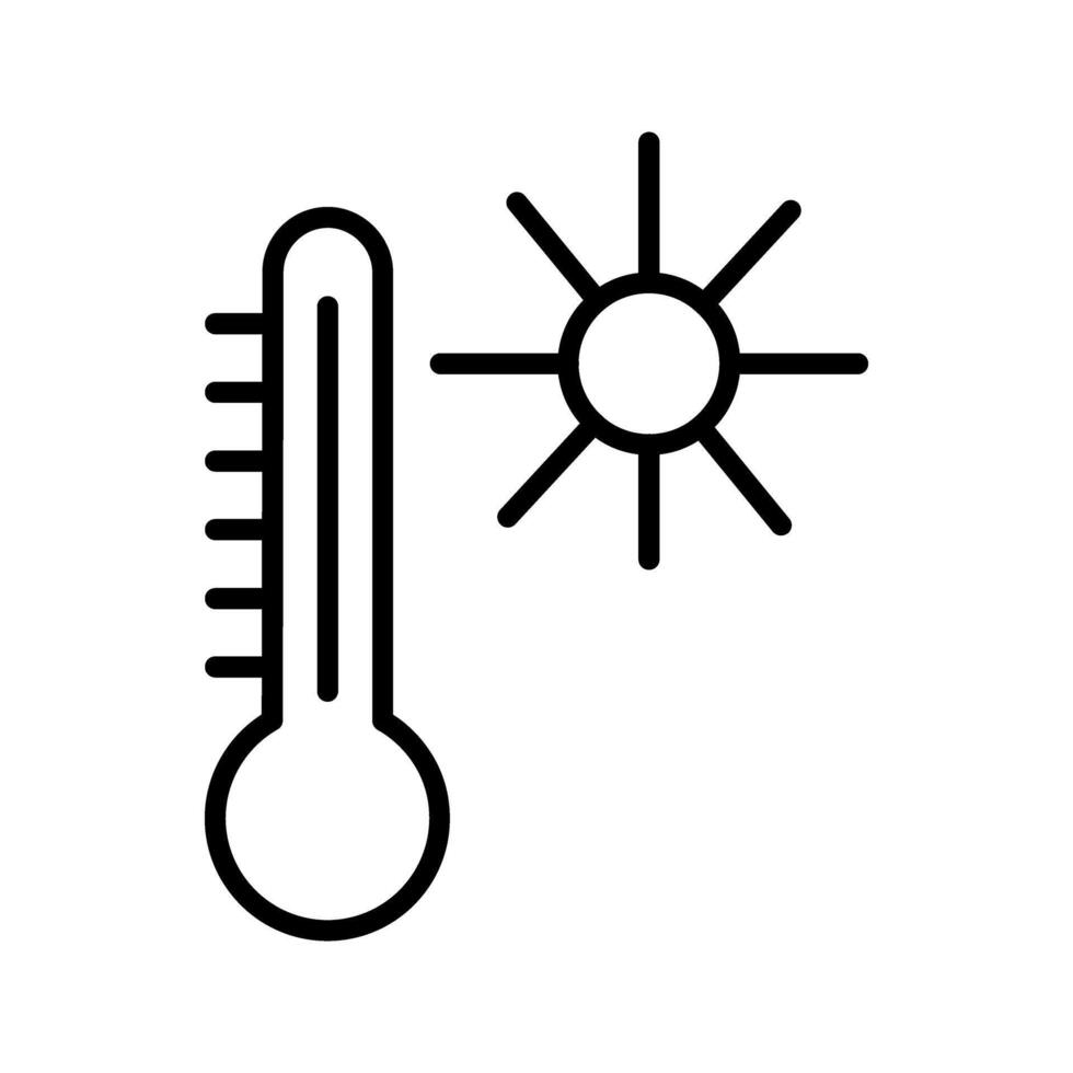 ícone de vetor de temperatura