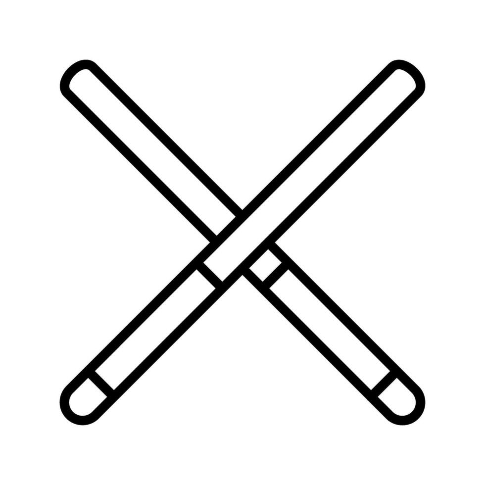 ícone de vetor de taco de bilhar