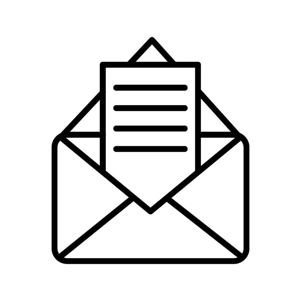 ícone de vetor de documentos de e-mail