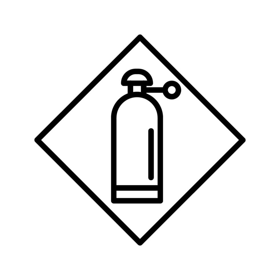 ícone de vetor de cilindro pressurizado