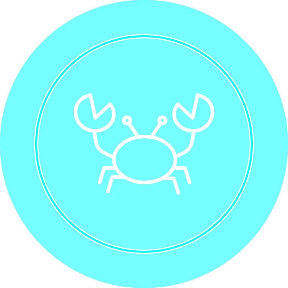 ícone de vetor de caranguejo