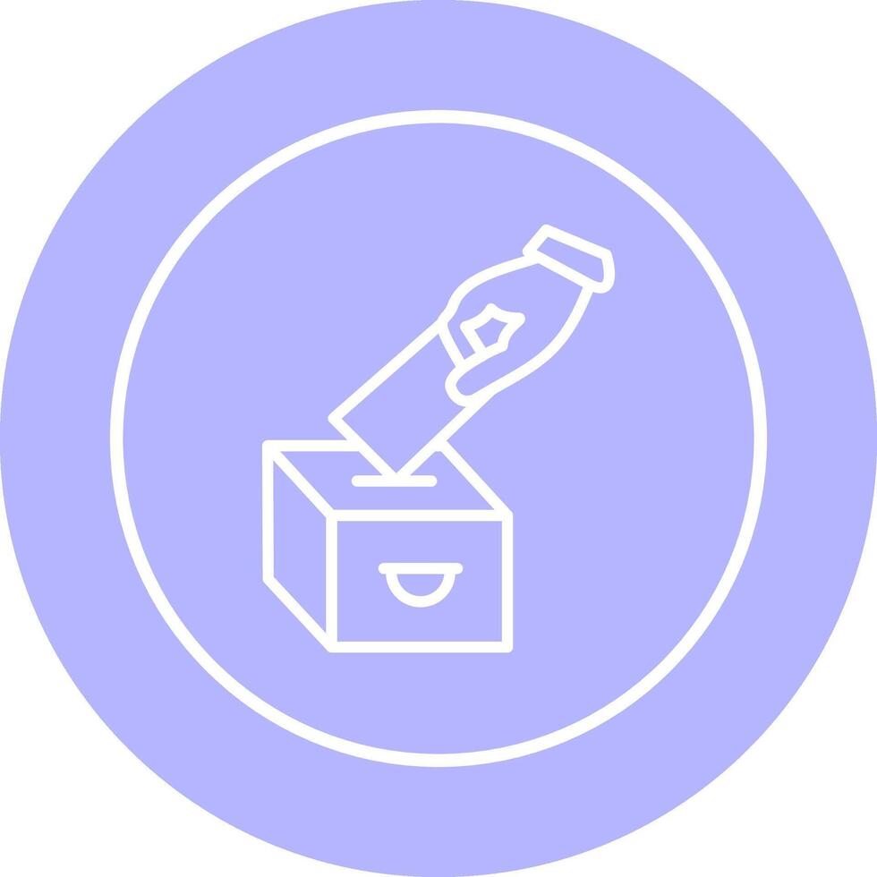 ícone de vetor de voto de elenco