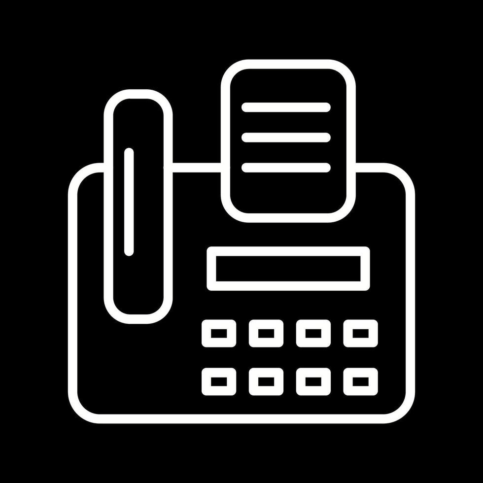 ícone de vetor de máquina de fax