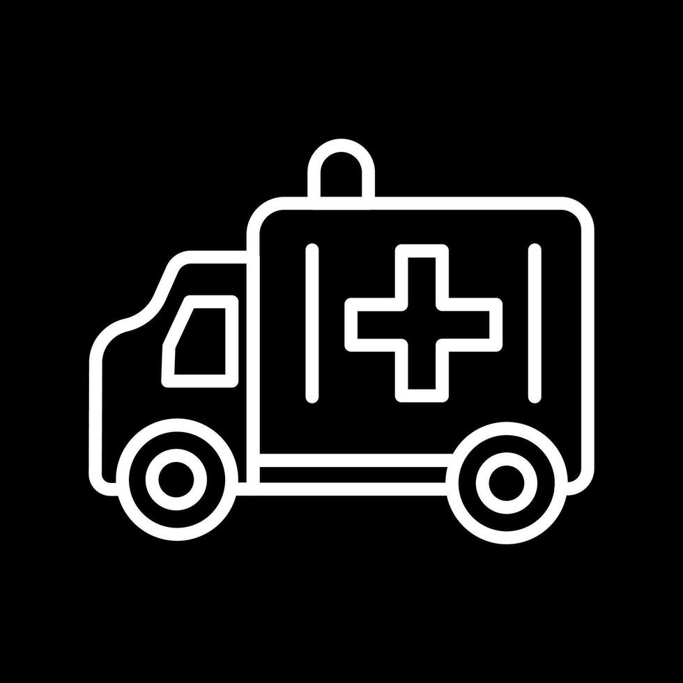 ícone de vetor de ambulância