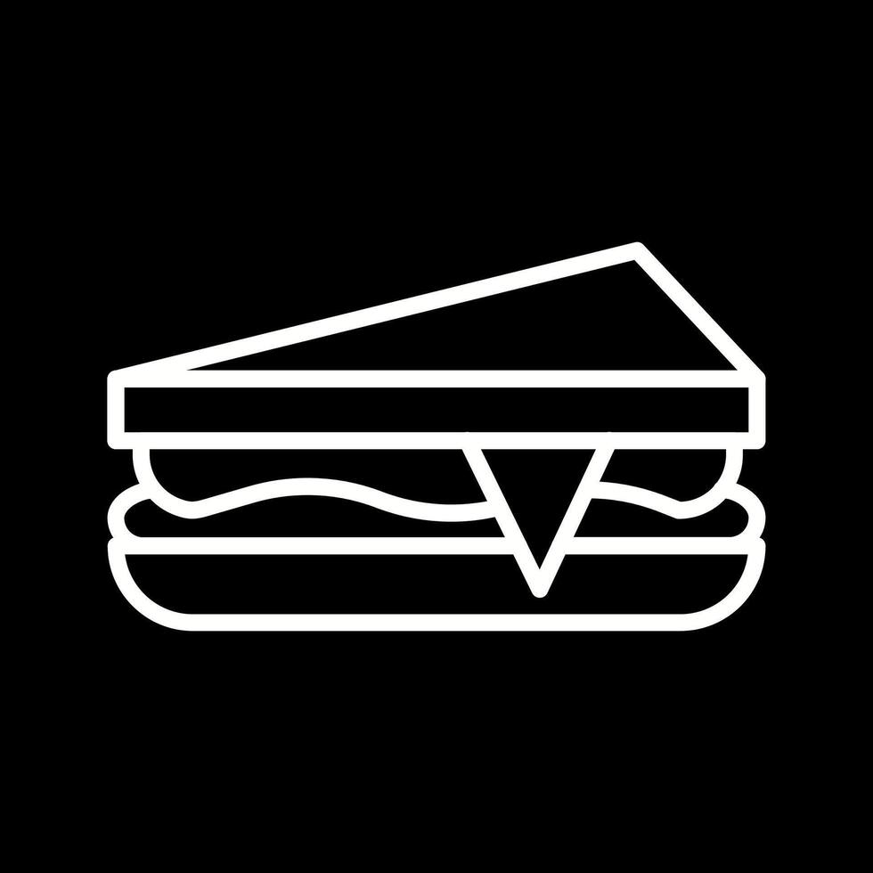 ícone de vetor de sanduíche