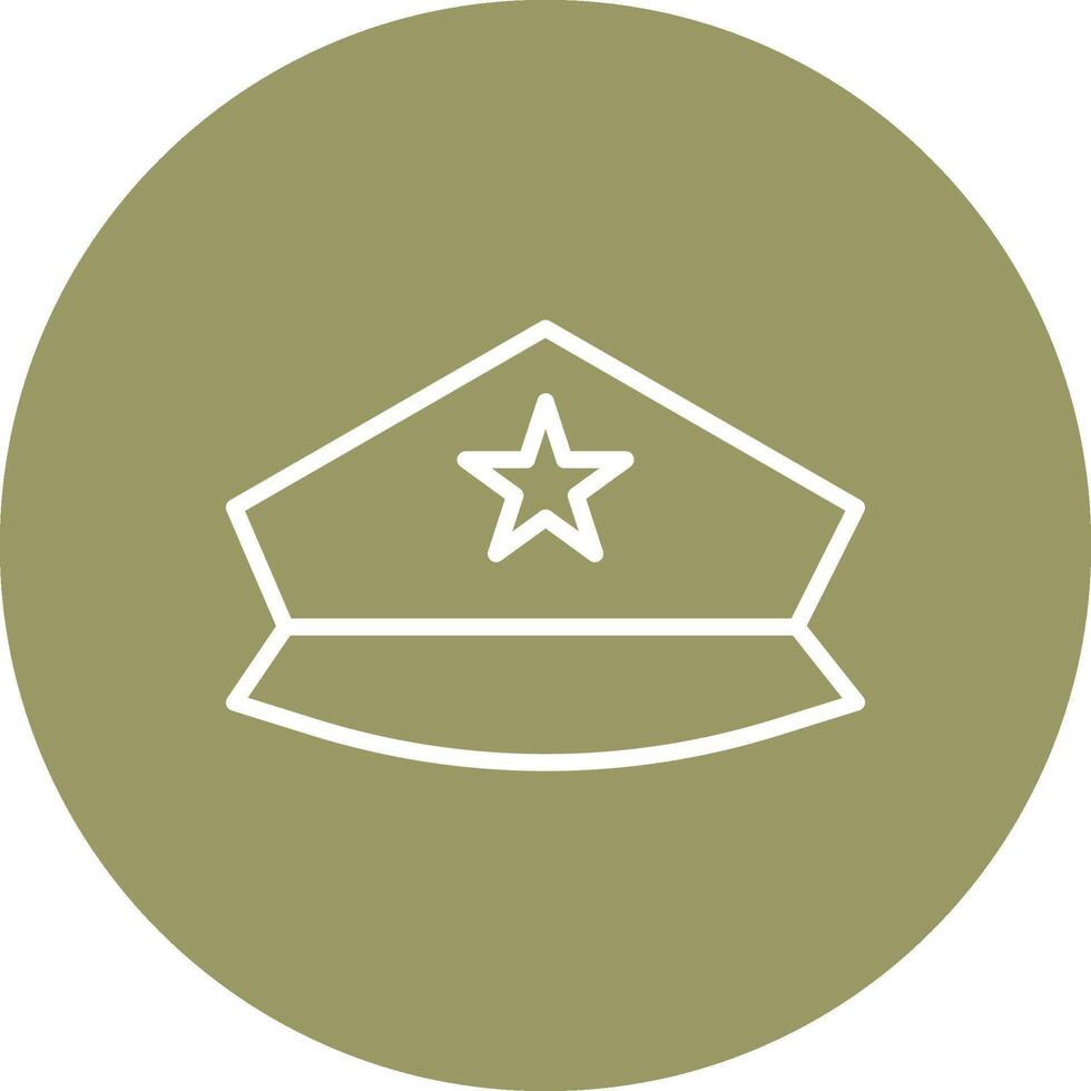 ícone de vetor de chapéu de polícia