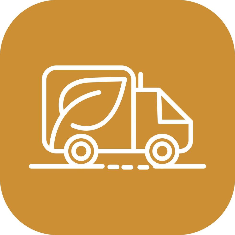 ícone de vetor de caminhão ecológico
