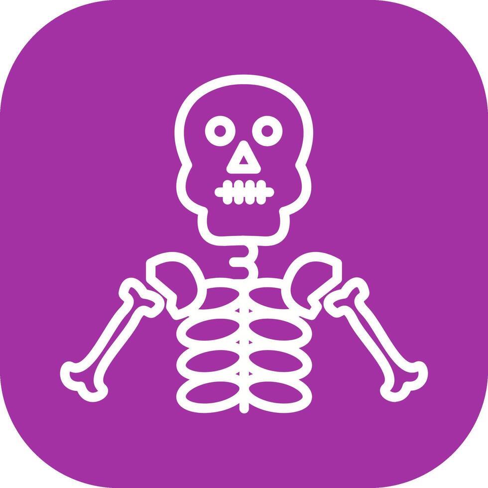 ícone de esqueleto de vetor