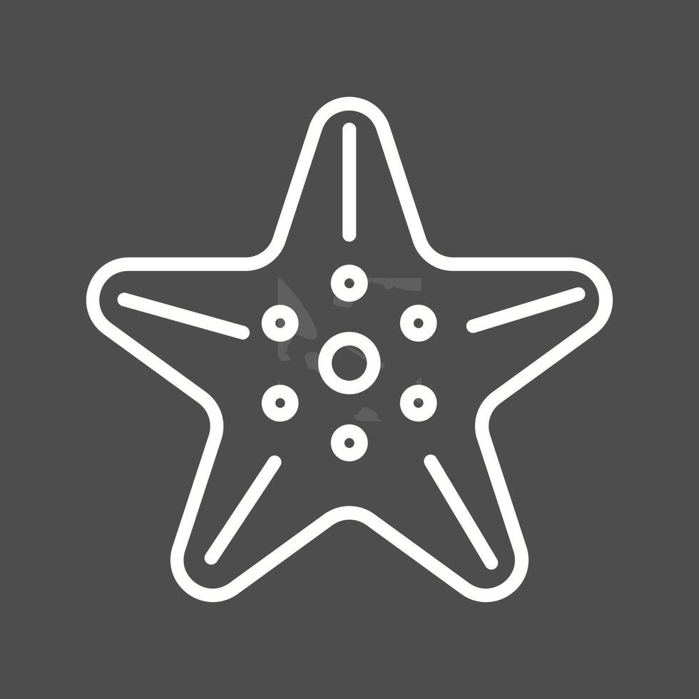 ícone de vetor de estrela do mar