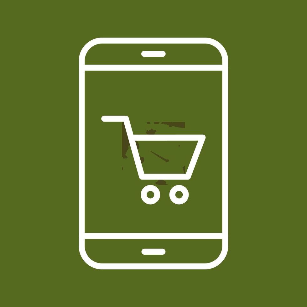 ícone de vetor de compras online