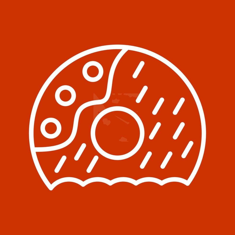 ícone de vetor de donut