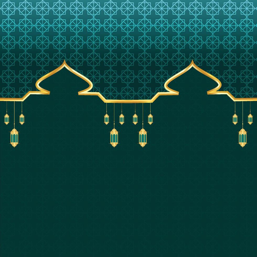 árabe ramadan kareem elegante luxo vermelho e dourado fundo ornamental islâmico fronteira islâmica e ornamento decorativo de estrelas penduradas com caligrafia árabe vetor