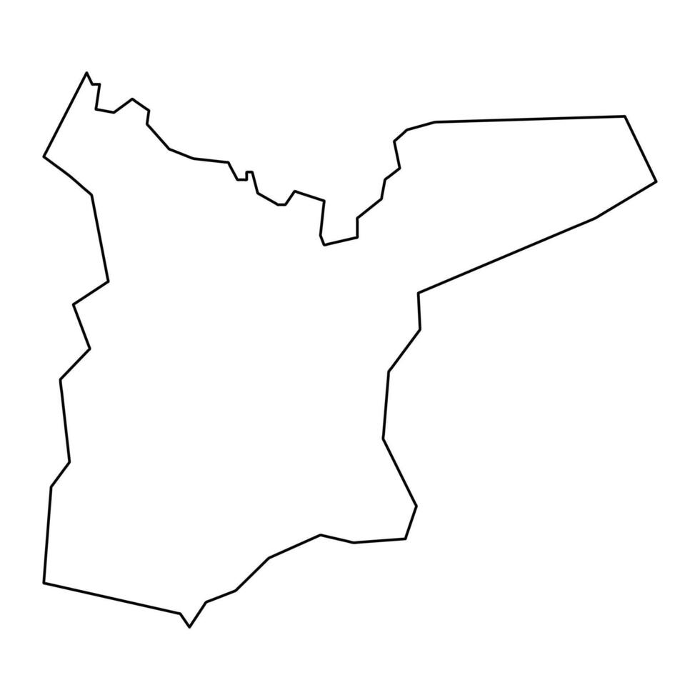 gogrial Estado mapa, administrativo divisão do sul Sudão. vetor ilustração.