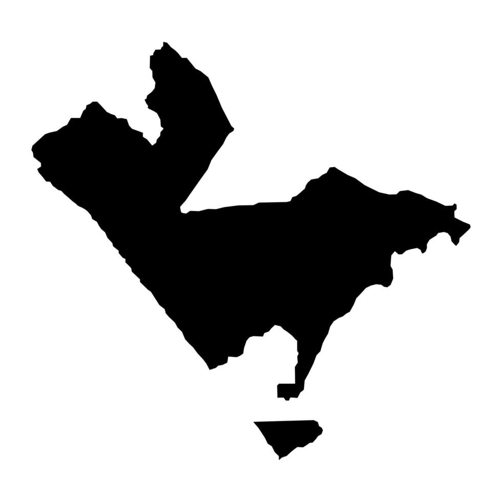 Ituaú município mapa, administrativo divisão do americano samoa. vetor ilustração.