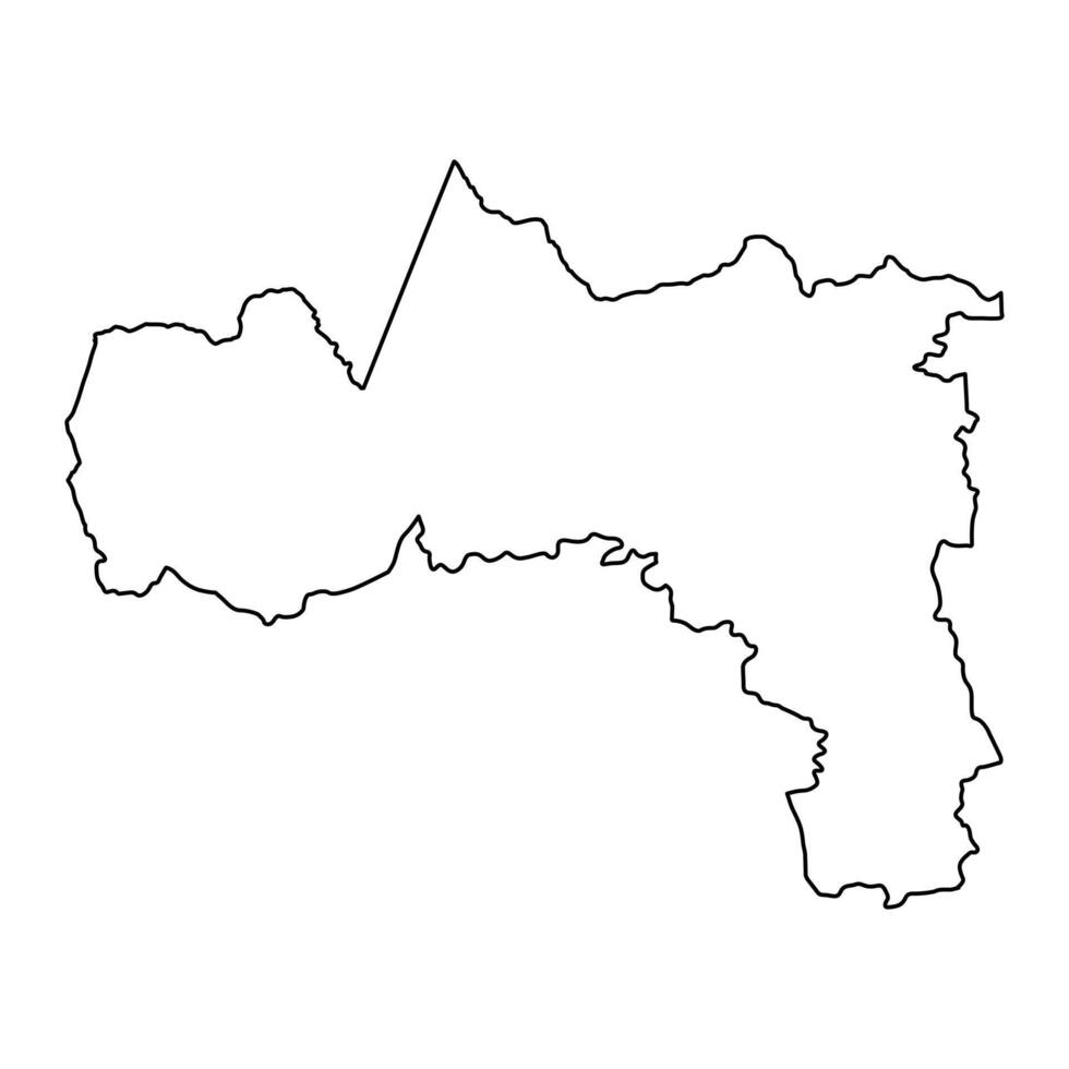 tigre região mapa, administrativo divisão do Etiópia. vetor ilustração.