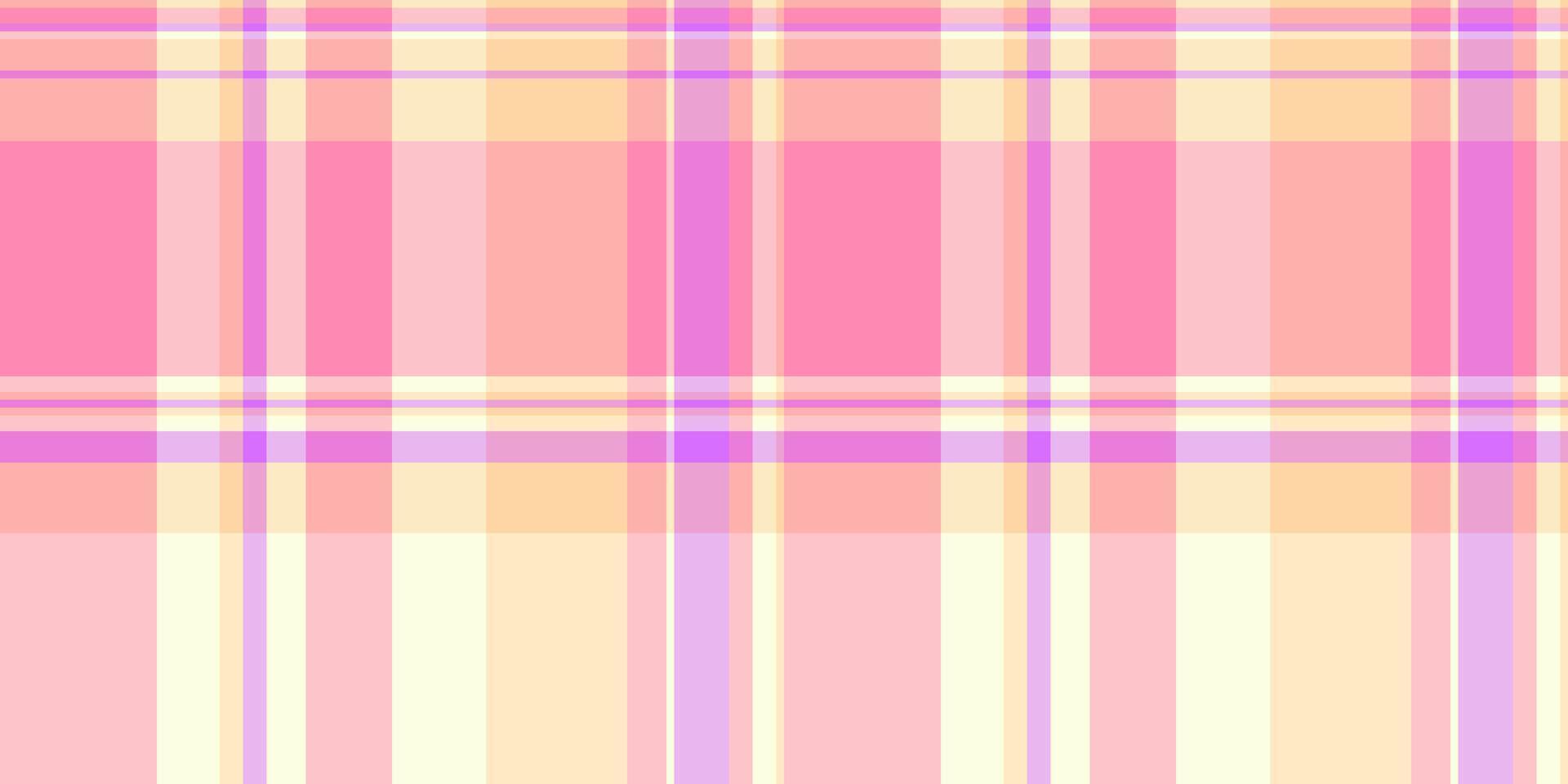 o negócio têxtil Verifica textura, na moda desatado xadrez vetor. grunge fundo tartan padronizar tecido dentro Rosa e luz cores. vetor