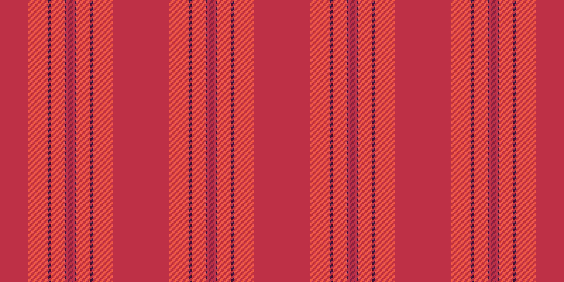 primário desatado listra padrão, alegre tecido vetor vertical. colori têxtil textura fundo linhas dentro vermelho e Sombrio cores.