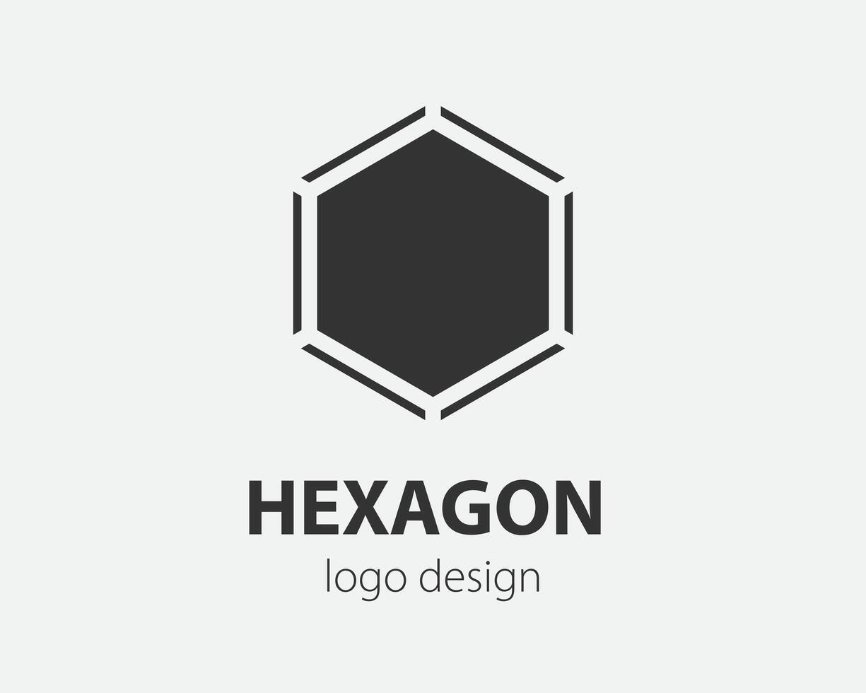 design de tecnologia de hexágono de vetor de logotipo de tendência. logotipo de tecnologia para sistema inteligente, aplicativo de rede, ícone de criptografia.